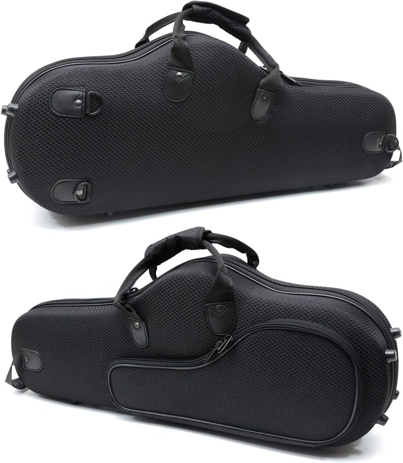 YoungMonic Alto Saxophone Case Nylon Saxophone Accessories Black Lightweight Strap Strong Hard Protect Alto Sax Case (Black) - Image 1